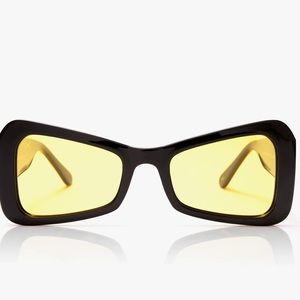 Kali Uchis x dime optics black& yellow sunglasses